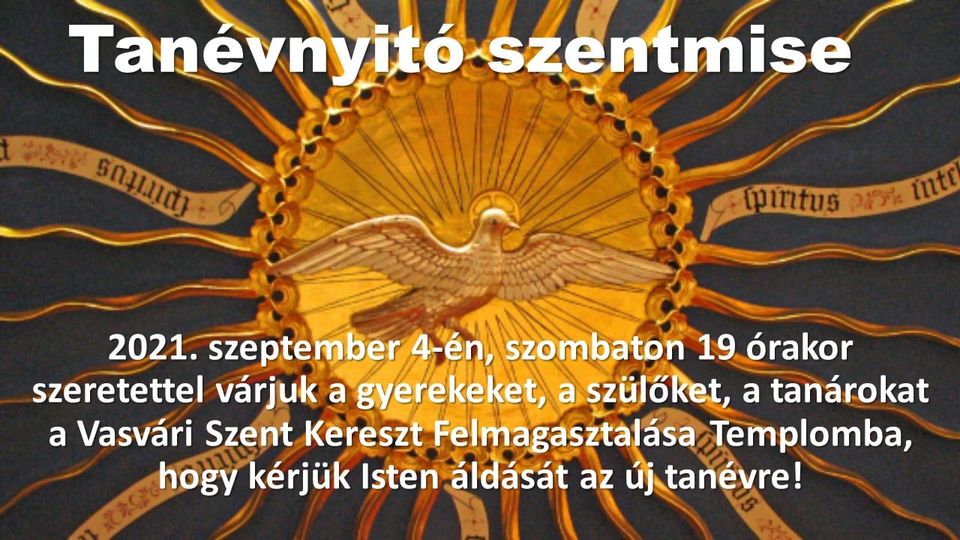 tanévnyitó szentmise